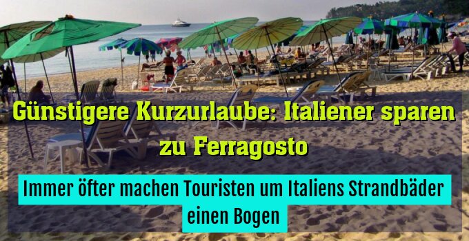 Immer öfter machen Touristen um Italiens Strandbäder einen Bogen