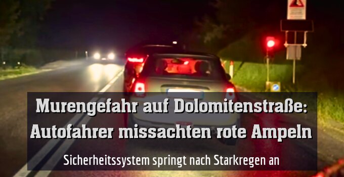 Sicherheitssystem springt nach Starkregen an