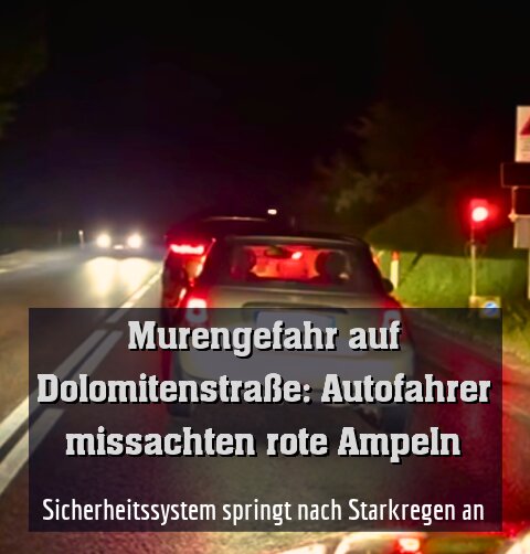 Sicherheitssystem springt nach Starkregen an