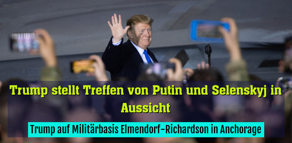 Trump auf Militärbasis Elmendorf-Richardson in Anchorage (Archivbild)