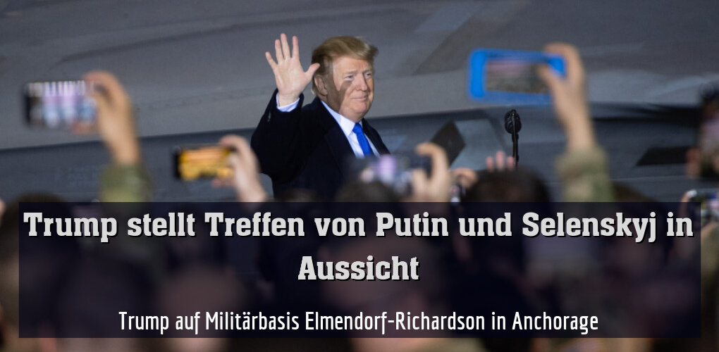 Trump auf Militärbasis Elmendorf-Richardson in Anchorage (Archivbild)