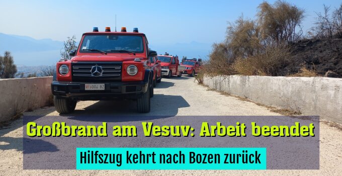 Hilfszug kehrt nach Bozen zurück