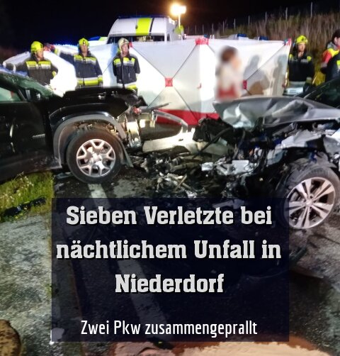 Zwei Pkw zusammengeprallt
