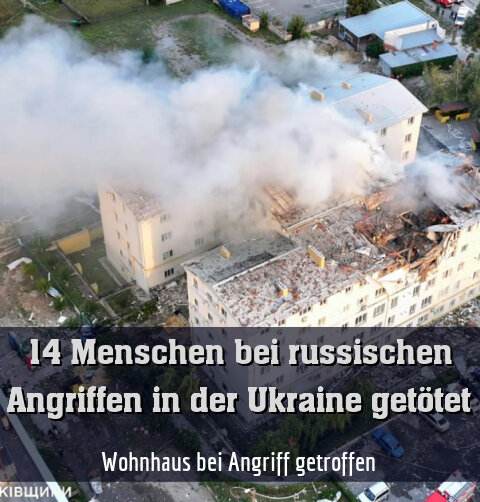Wohnhaus bei Angriff getroffen