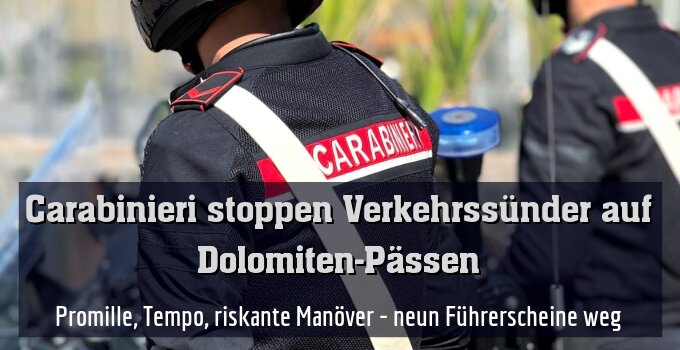 Promille, Tempo, riskante Manöver - neun Führerscheine weg