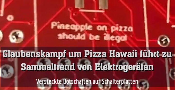 Versteckte Botschaften auf Schalterplatten