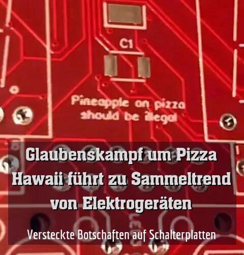 Versteckte Botschaften auf Schalterplatten