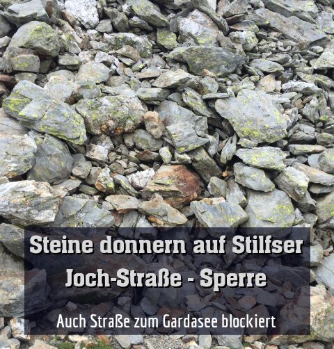 Auch Straße zum Gardasee blockiert