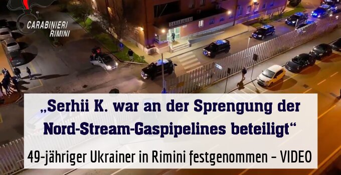 49-jähriger Ukrainer in Rimini festgenommen – VIDEO
