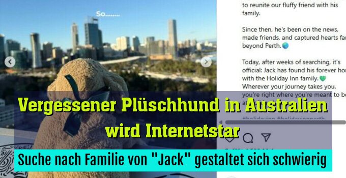 Suche nach Familie von "Jack" gestaltet sich schwierig