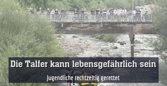 Jugendliche rechtzeitig gerettet