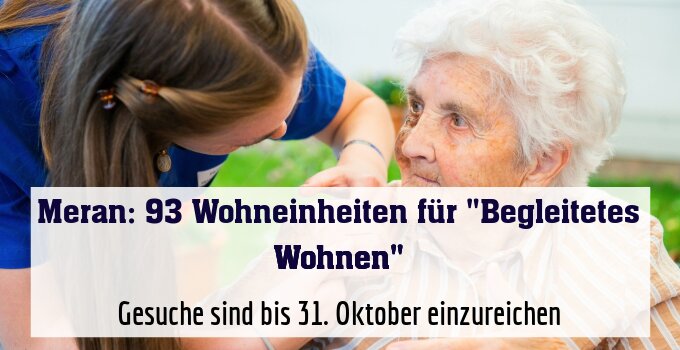 Gesuche sind bis 31. Oktober einzureichen