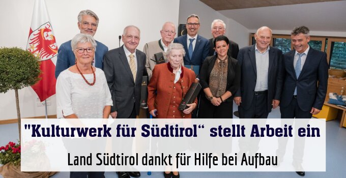 Land Südtirol dankt für Hilfe bei Aufbau