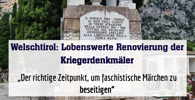„Der richtige Zeitpunkt, um faschistische Märchen zu beseitigen“
