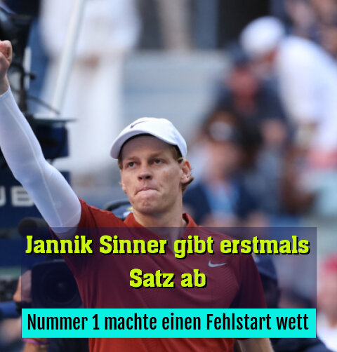 Sinner machte einen Fehlstart wett