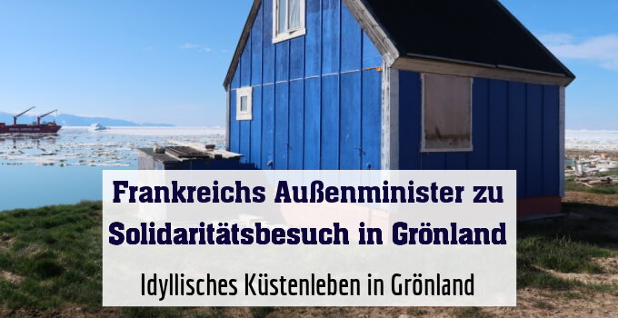 Idyllisches Küstenleben in Grönland