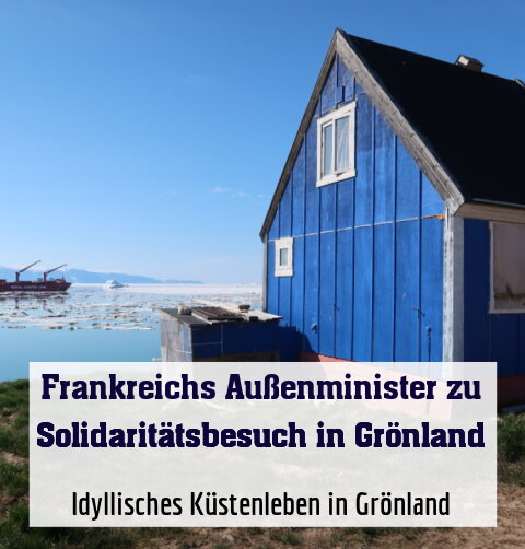 Idyllisches Küstenleben in Grönland