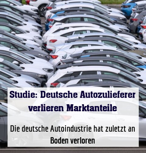 Die deutsche Autoindustrie hat zuletzt an Boden verloren