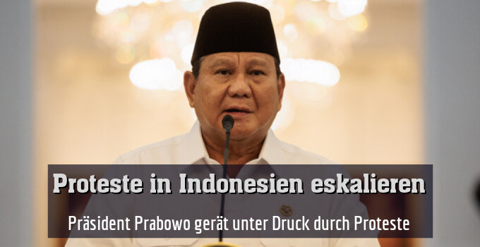 Präsident Prabowo gerät unter Druck durch Proteste