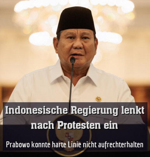 Prabowo konnte harte Linie nicht aufrechterhalten