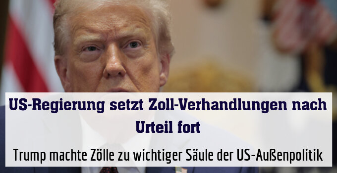 Trump machte Zölle zu wichtiger Säule der US-Außenpolitik
