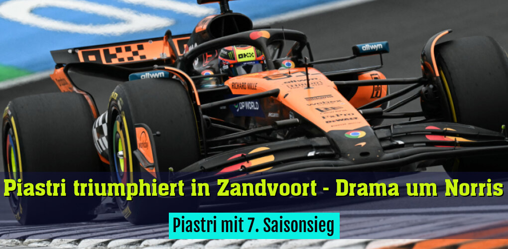 Piastri mit 7. Saisonsieg