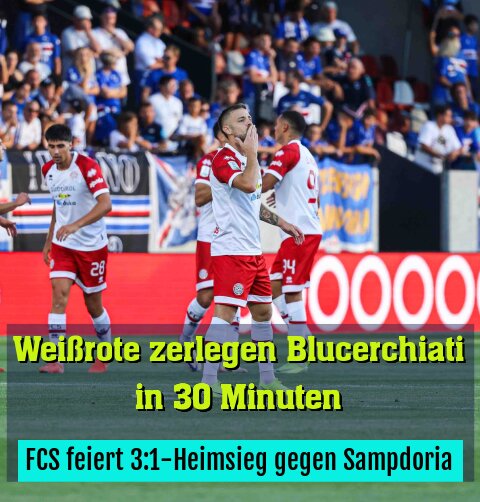 FCS feiert 3:1-Heimsieg gegen Sampdoria