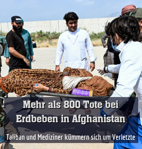 Taliban und Mediziner kümmern sich um Verletzte