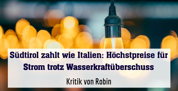 Kritik von Robin