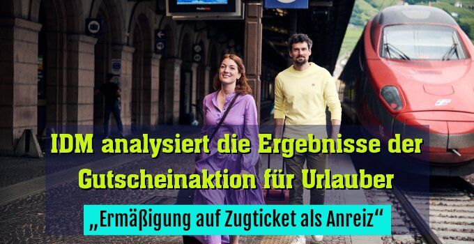 „Ermäßigung auf Zugticket als Anreiz“