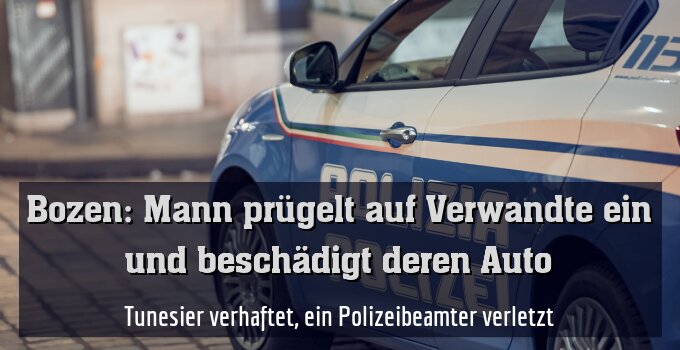 Tunesier[41] verhaftet, ein Polizeibeamter leicht verletzt