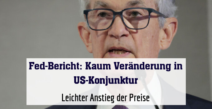 Leichter Anstieg der Preise