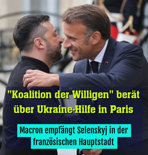 Macron empfängt Selenskyj in der französischen Hauptstadt