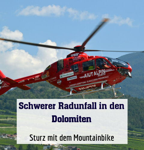 Sturz mit dem Mountainbike