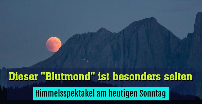 Himmelsspektakel am heutigen Sonntag