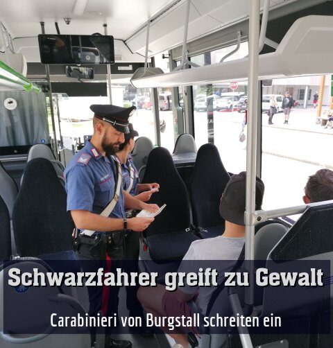 Carabinieri von Burgstall schreiten ein