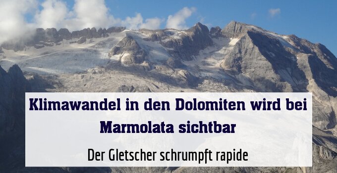 Der Gletscher schrumpft rapide