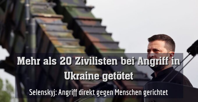 ++ ARCHIVBILD ++ Selenskyj berichtete von über 20 toten Zivilisten (Archiv)