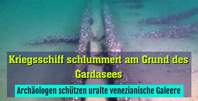 Archäologen schützen uralte venezianische Galeere