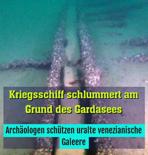 Archäologen schützen uralte venezianische Galeere