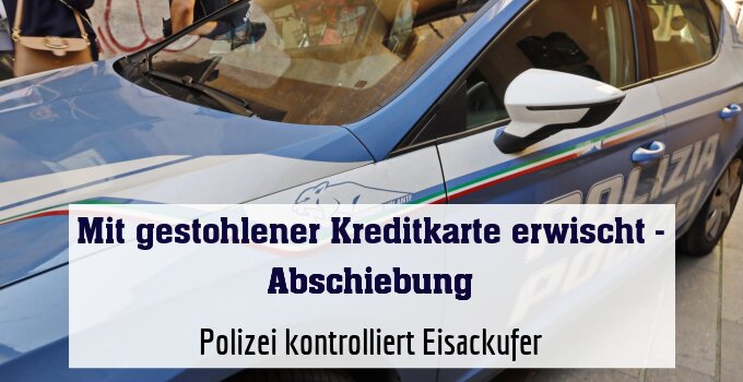 Polizei kontrolliert Eisackufer