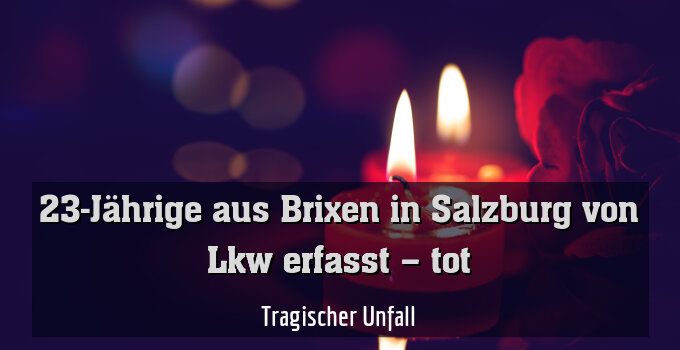 Tragischer Unfall