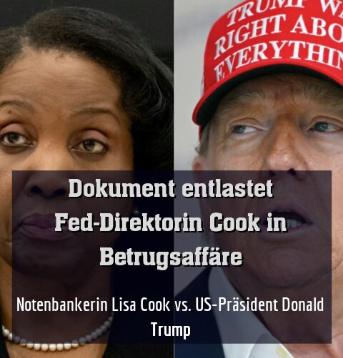 Notenbankerin Lisa Cook vs. US-Präsident Donald Trump