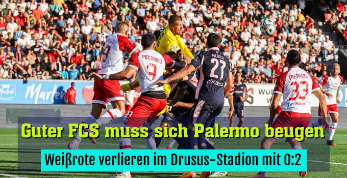 Weißrote verlieren im Drusus-Stadion mit 0:2
