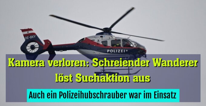 Auch ein Polizeihubschrauber war im Einsatz