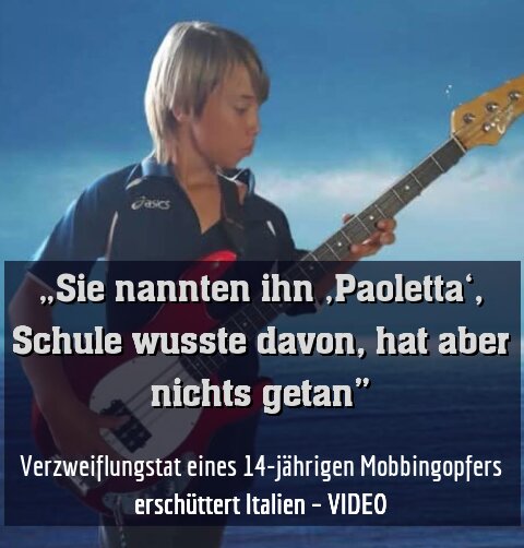Verzweiflungstat eines 14-jährigen Mobbingopfers erschüttert Italien – VIDEO