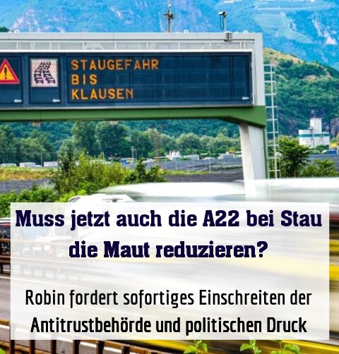 Robin fordert sofortiges Einschreiten der Antitrustbehörde und politischen Druck