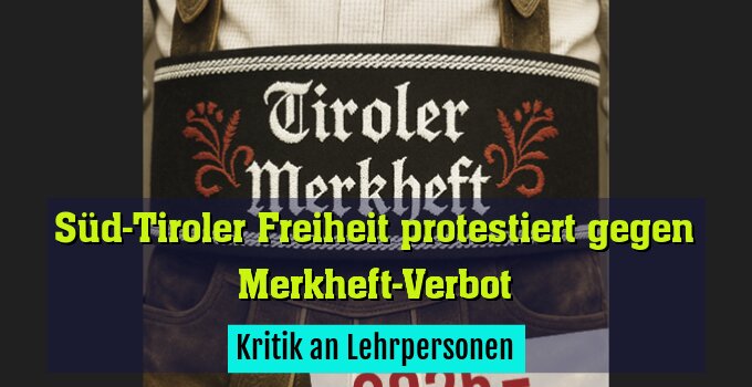 Kritik an Lehrpersonen
