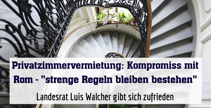 Landesrat Luis Walcher gibt sich zufrieden