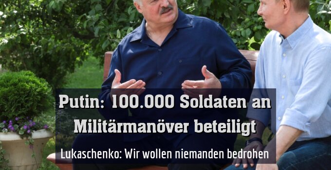 Lukaschenko: Wir wollen niemanden bedrohen